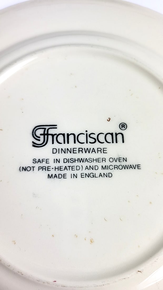 Set Of 6 Franciscan "Apple" 7.5" Ceramic Dinner Salad Plates ðŸ¥— - 4