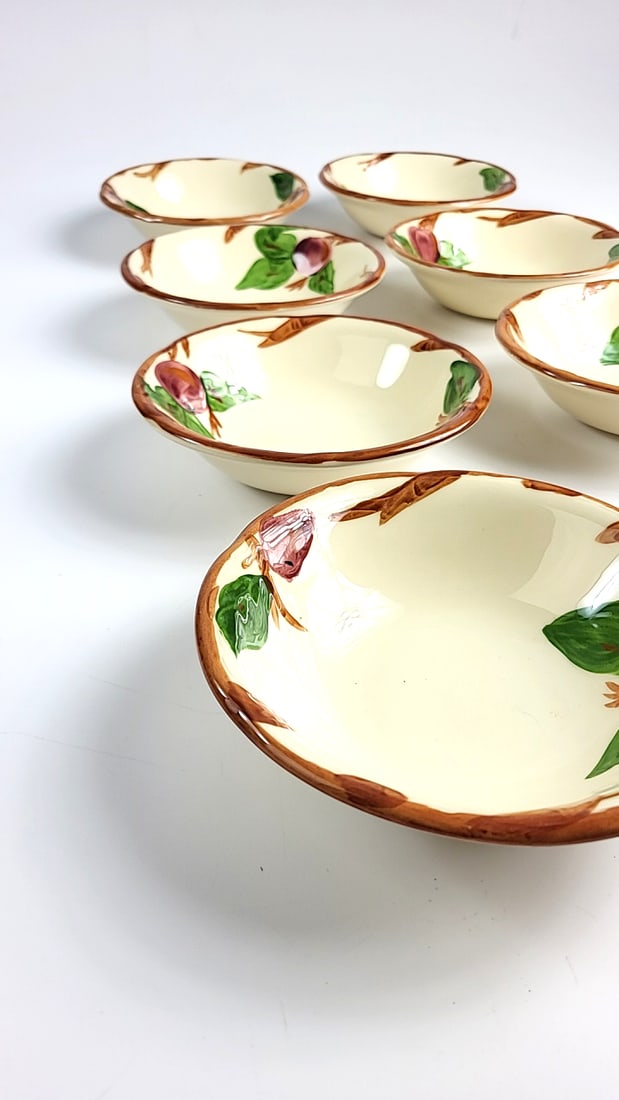 Franciscan "Apple" Pattern Ceramic Dessert Bowls 6" Set of 8 ðŸ¨ ðŸ&# - 3
