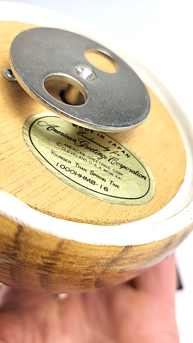 American Greetings Corporation "Younger Than Spring Time" Ceramic Rotating Music Box Figurine - R... - 6