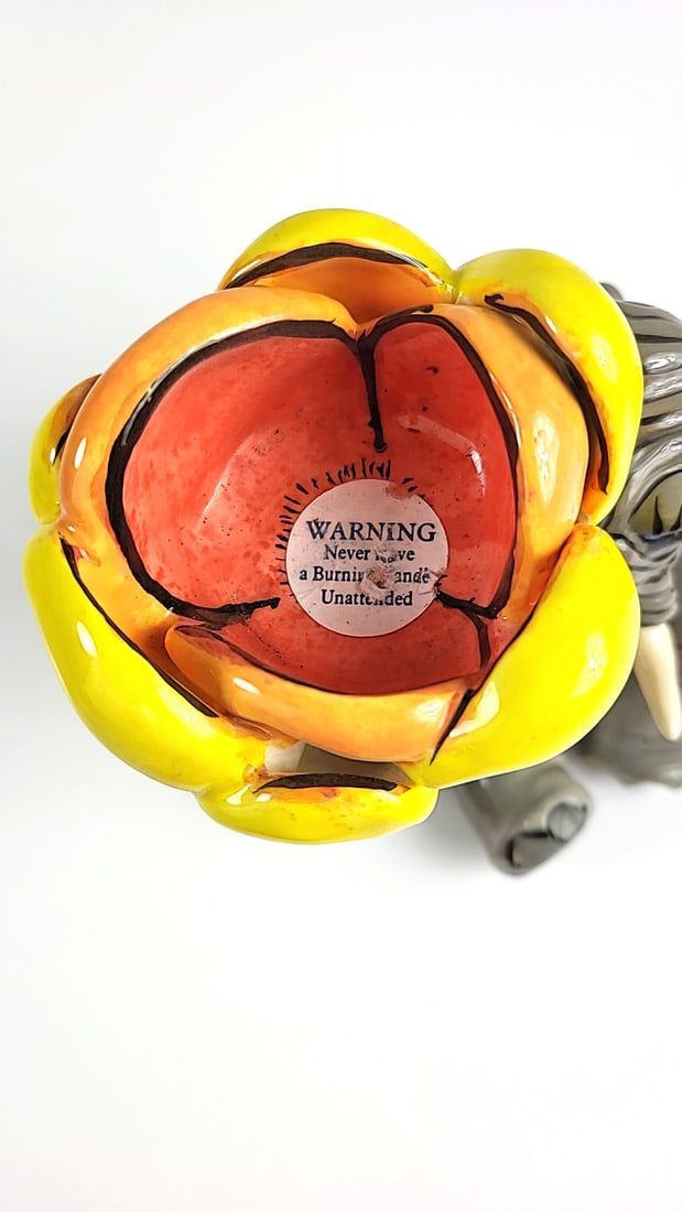 Vintage Swak Ceramic Elephant Figurine Ceramic (Looks New) Handcrafted With Artist Signature - See - 2