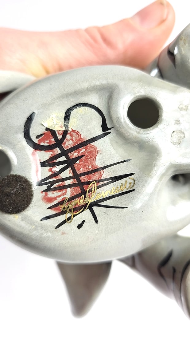 Vintage Swak Ceramic Elephant Figurine Ceramic (Looks New) Handcrafted With Artist Signature - See - 8