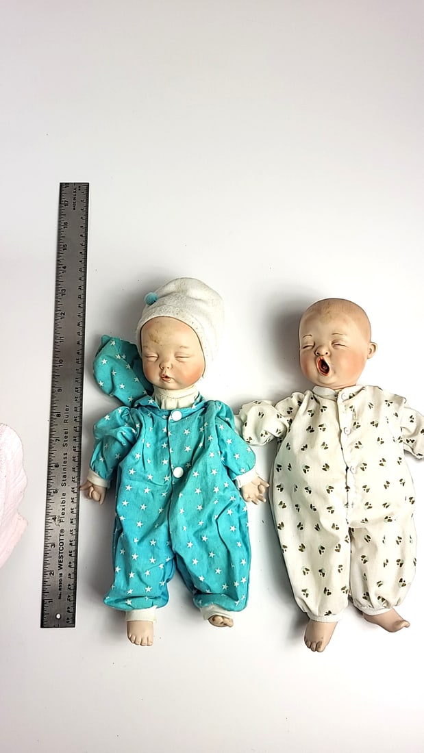 Vintage Yolanda Bella Reborn Baby Doll Twins in Basket with Outfits - Plastic / Sand Pellet Plush... - 5