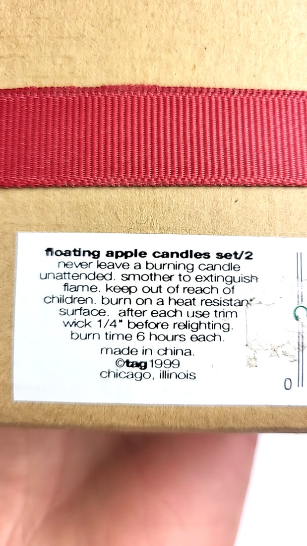 Floating Apple Candles ðŸ•¯ âœ¨ï¸ Tag 1999 NEW  - 3