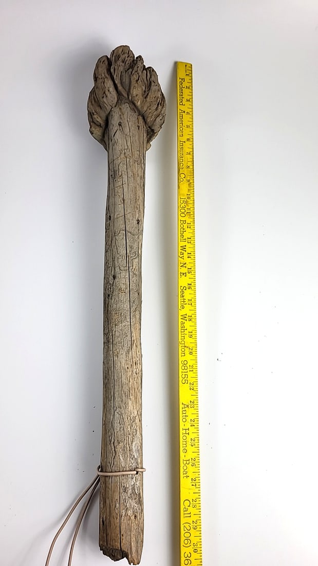 Driftwood Piece 30" Long .... Looks Like A Handmade Torch ... It's Not - 3