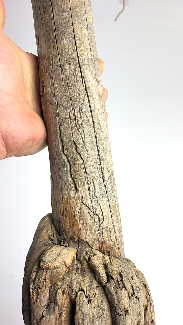 Driftwood Piece 30" Long .... Looks Like A Handmade Torch ... It's Not - 6