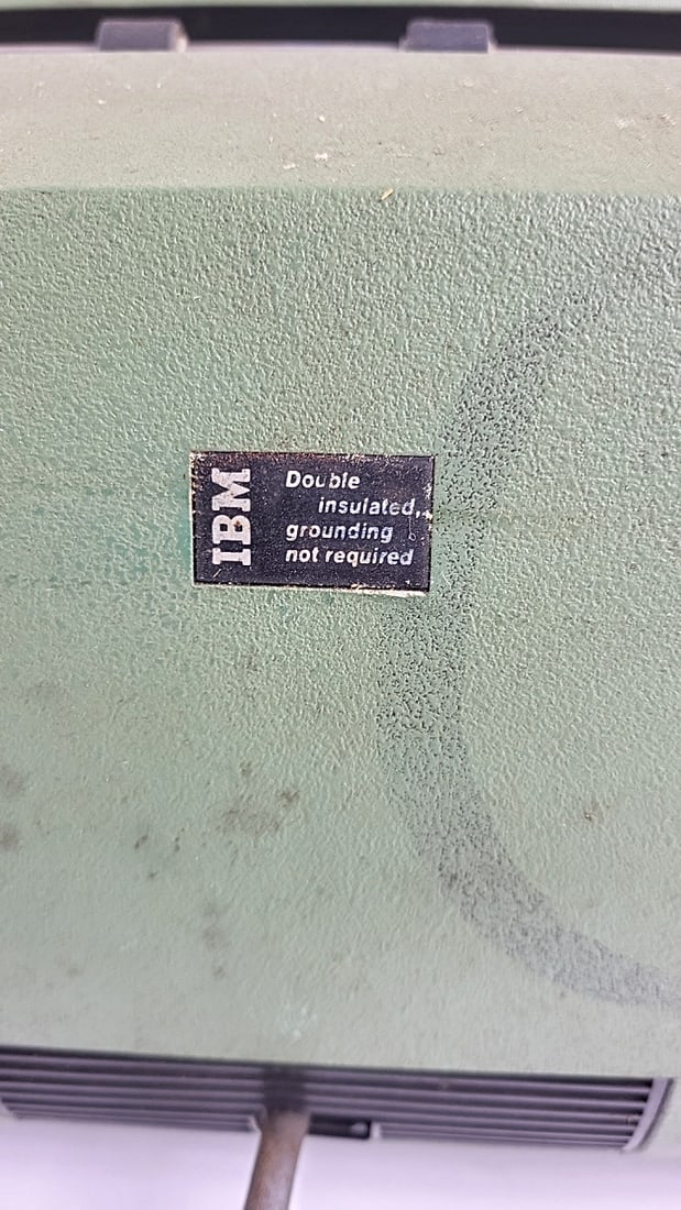 IBM Selectric Typewriter Vintage Green Electric Keyboard Retro Office Machine - Untested - 14