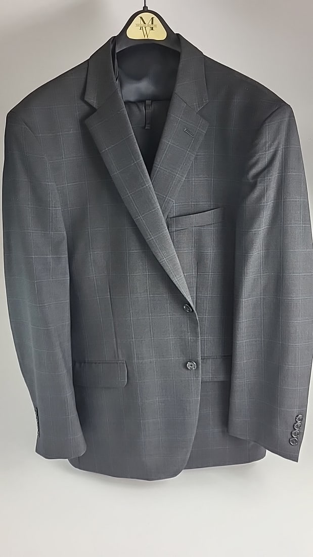 Jones New York 3 Piece Mens Suit 100% Wool Plaid Jacket - Vest - Pants - See Pics For Sizing - 2