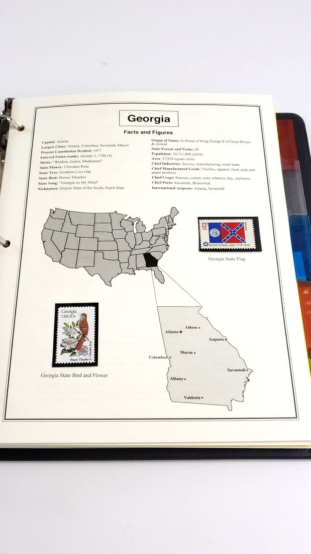 Mystic The Heritage Statehood Stamp Collection Binder - 2