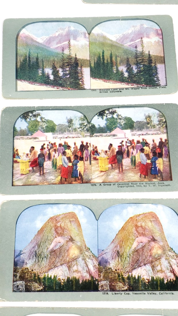 Antique Stereoscope Cards Collection Various Scenes - 3