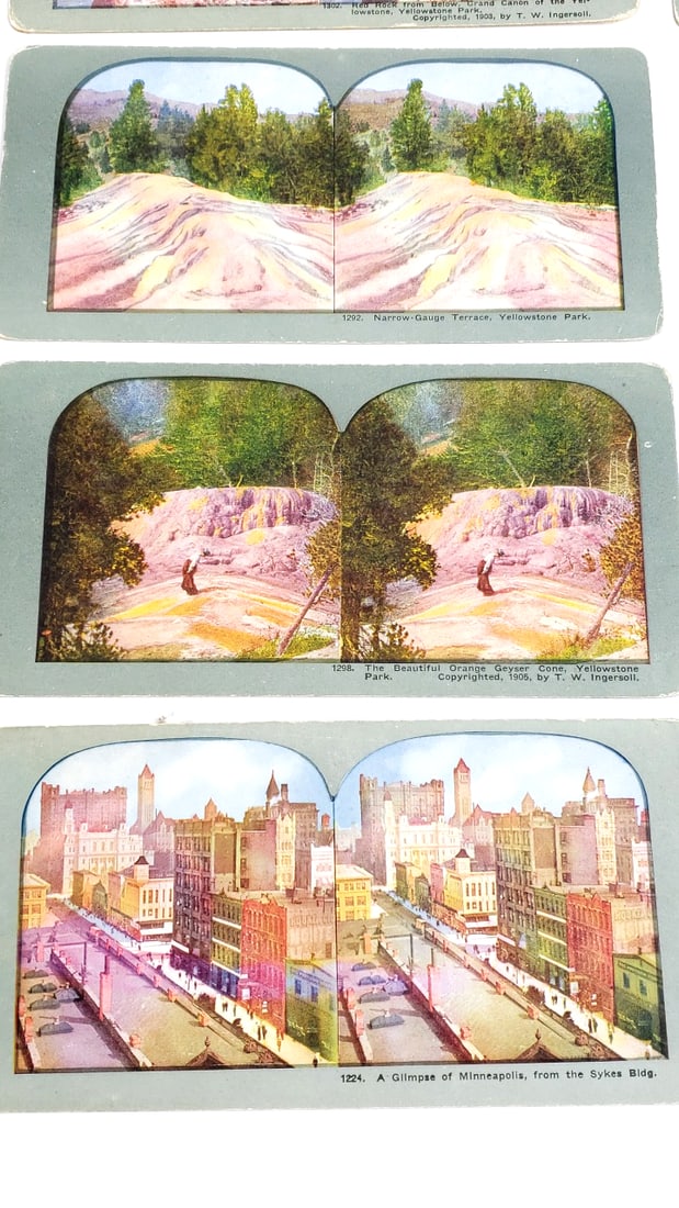 Antique Stereoscope Cards Collection Various Scenes - 4