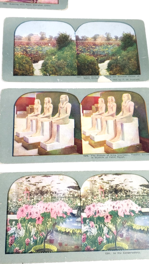 Antique Stereoscope Cards Collection Various Scenes - 7