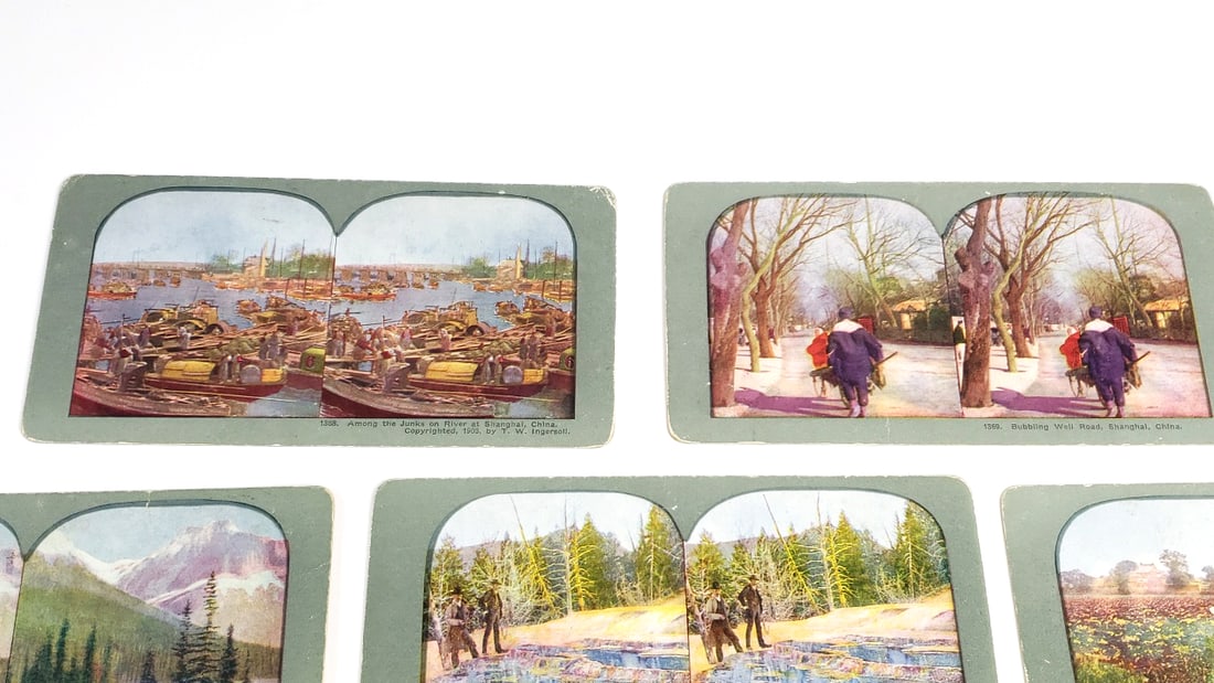 Antique Stereoscope Cards Collection Various Scenes - 8
