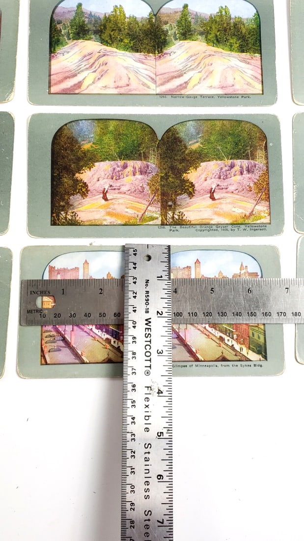 Antique Stereoscope Cards Collection Various Scenes - 9