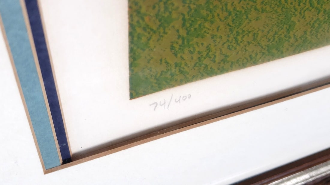 "A Perfect Day" By Wooster Scott - Color Serigraph #630 Hand Signed 38" x 32" Framed Wood- Glass - 2