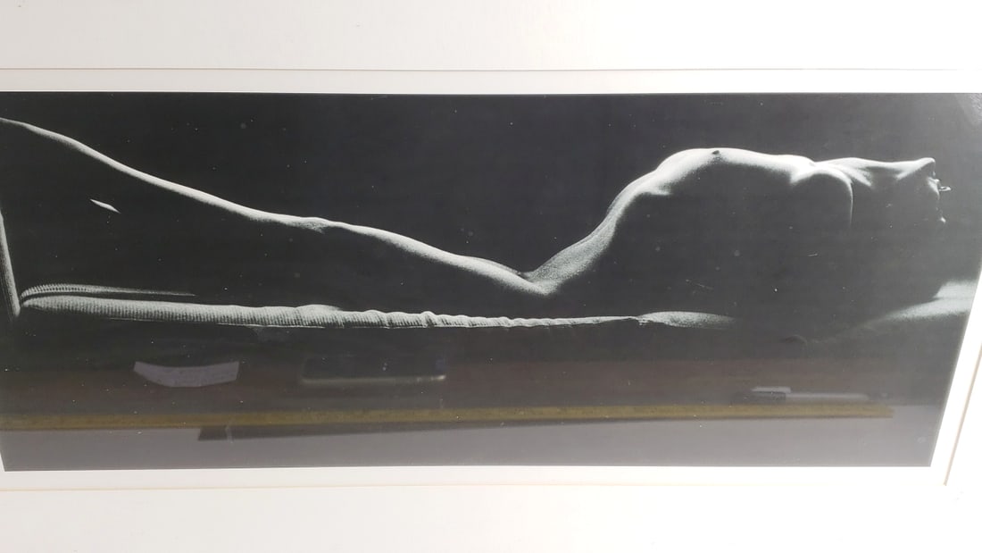 Framed Black Metal & Glass - Black and White Nude Photography Art Print - Unsigned Ruth Bernhard?... - 2