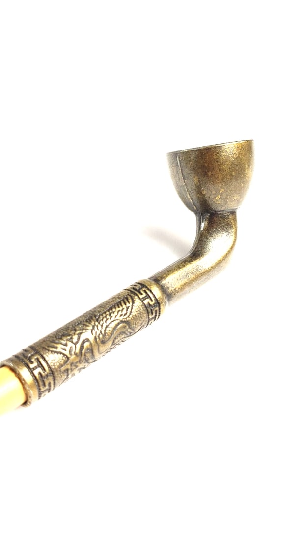 Bamboo and Brass Pipe 30" - 2