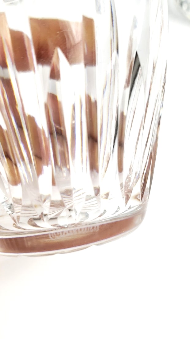 Set of 4 Waterford Clear Cut Crystal Tumbler Glasses 4" - 2