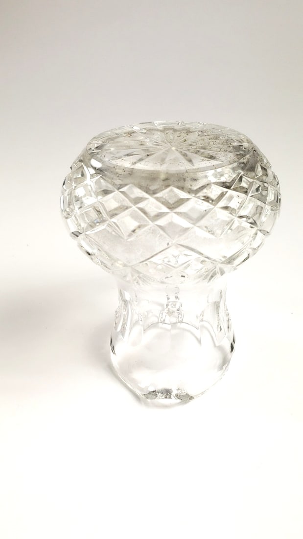 Waterford Mini 5" Glass Pitcher with Etched Floral Design and Handle - 4