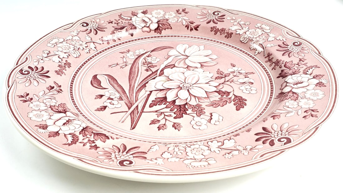 Spode Archive Collection 12" Serving Dish - Georgian Series Botanical Plate, c.1820, Made in Engl... - 2
