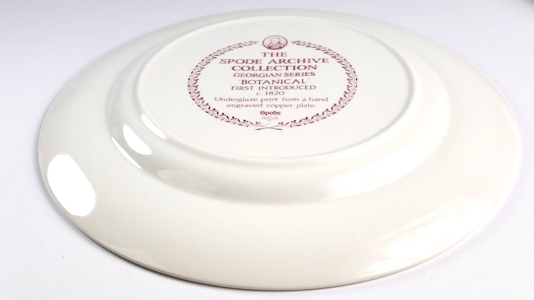 Spode Archive Collection 12" Serving Dish - Georgian Series Botanical Plate, c.1820, Made in Engl... - 4