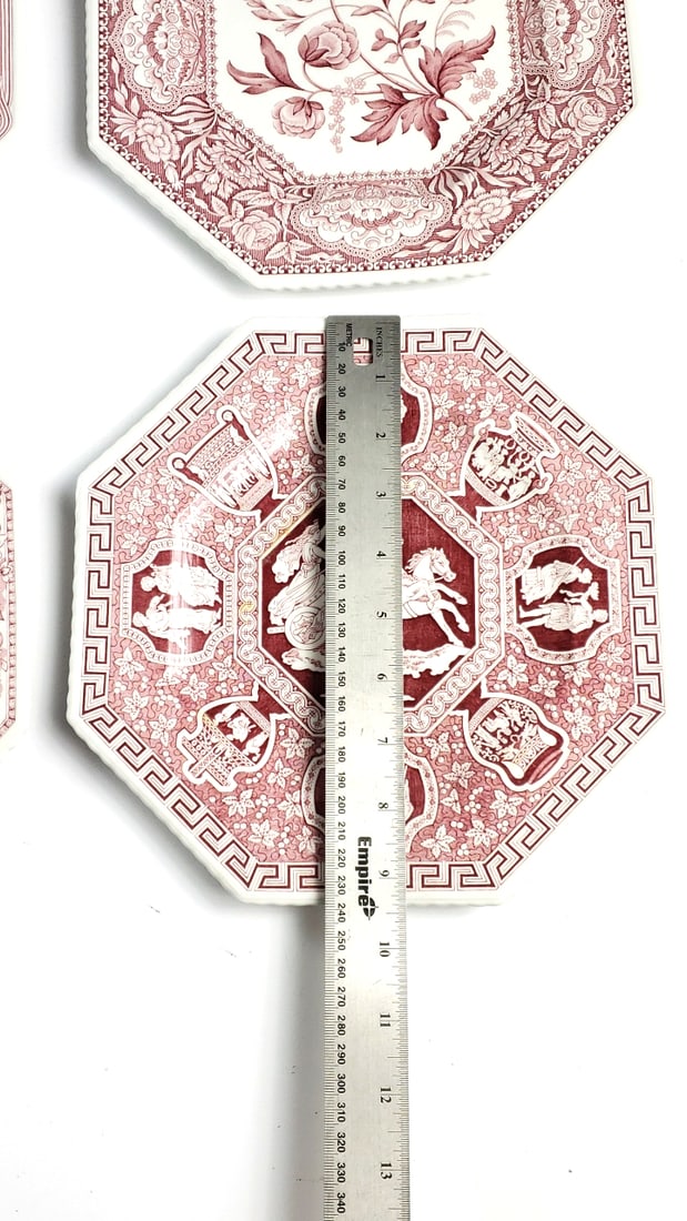 Spode Archive Sutherland Collection Octagonal 9" Plates Set of 4 - 3