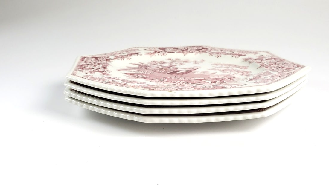 Spode Archive Sutherland Collection Octagonal 9" Plates Set of 4 - 4