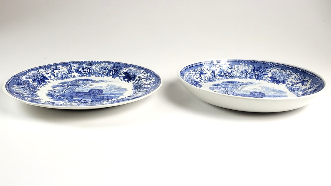 The Spode Blue Room Collection "Aesop Fables" 10" Plate & Bowl - 2