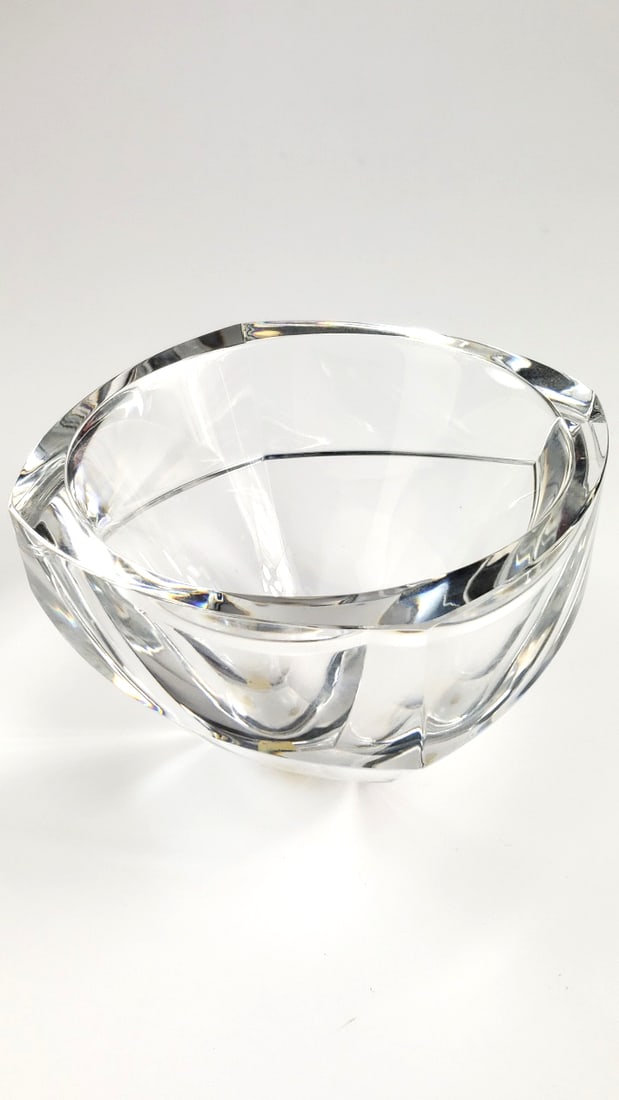 Orrefors Crystal Bowl with Engraved Markings EL 491-71 - 2