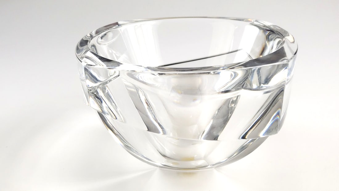 Orrefors Crystal Bowl with Engraved Markings EL 491-71 - 3