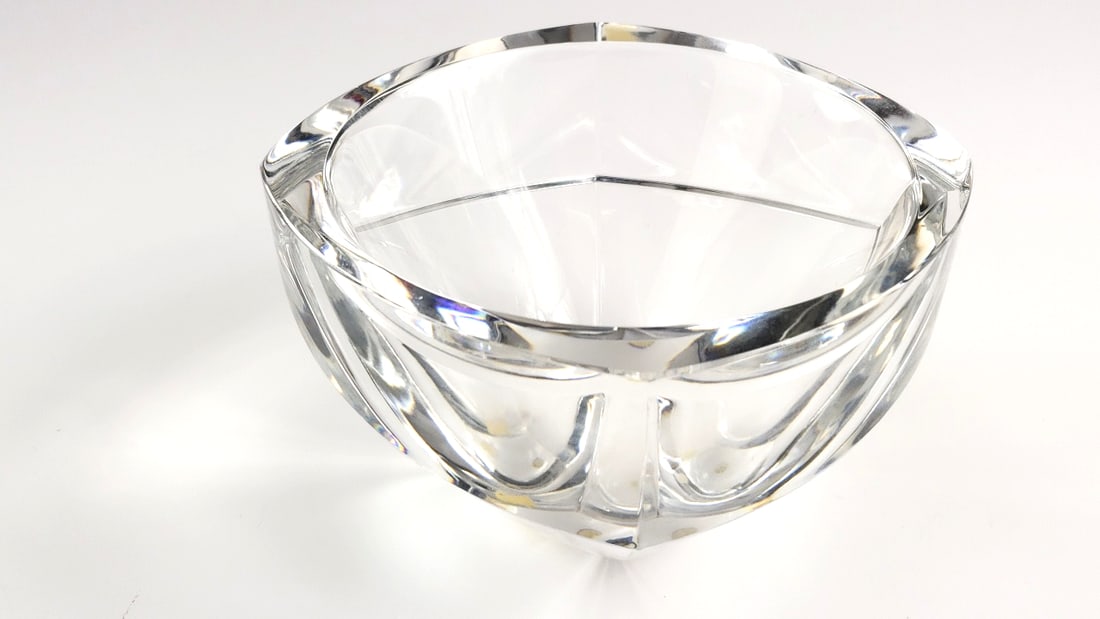 Orrefors Crystal Bowl with Engraved Markings EL 491-71 - 4