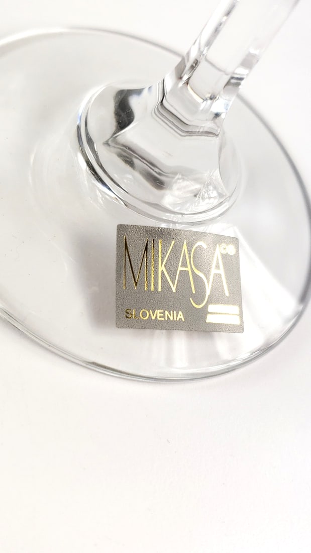 Mikasa Petit Point Crystal Champagne Flutes Set of 4 - 3