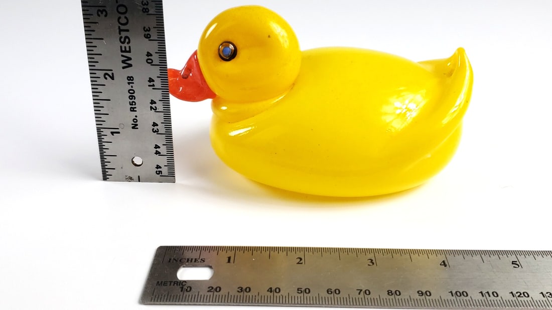 Blythe Duckies Glass Duck Figurine, Yellow, Seattle Art Museum Edition - 2