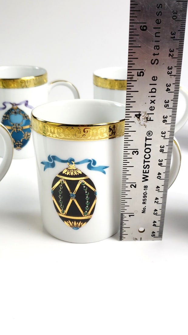 Gold Buffet Royal Gallery Coffee Cup Set Of 8, Made in Sri Lanka, 1991 - 3