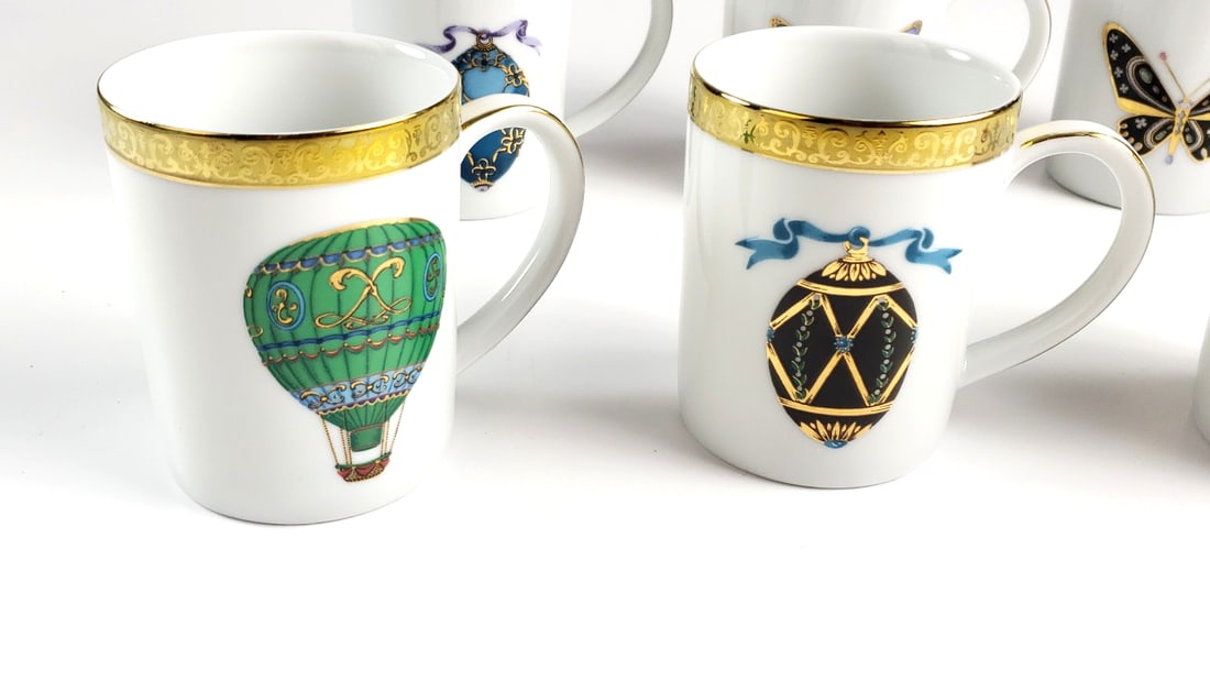 Gold Buffet Royal Gallery Coffee Cup Set Of 8, Made in Sri Lanka, 1991 - 7