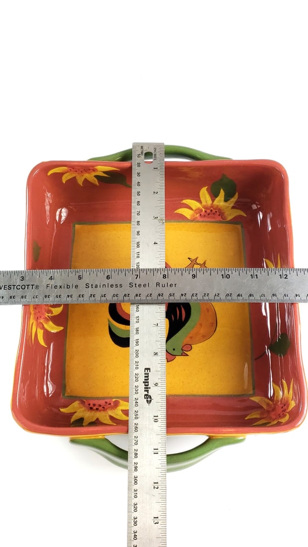 Sarah Grubbs for Saparna Ceramic Baking Deep Dish 10" Microwaveable Dishwasher Safe Plate - 3