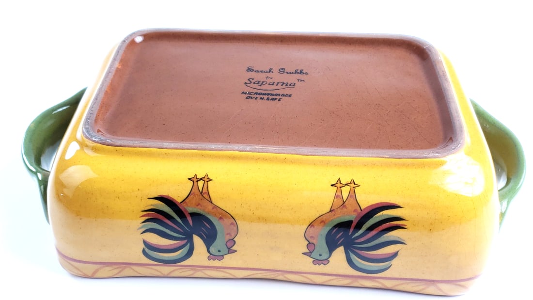 Sarah Grubbs by Saparna 11" Ceramic Deep Baking Dish Microwave Safe - 3