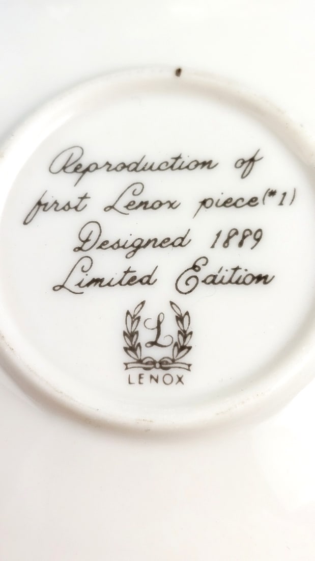 Lenox Limited Edition Reproduction Mini Cup & Saucer Set - 4