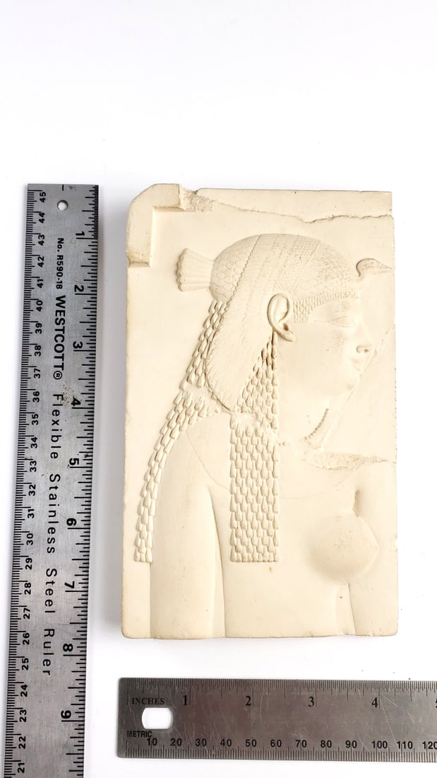 Metropolitan Museum Of Art Ancient Egyptian Style Ceramic Wall Plaque Relief Sculpture Fragment - 5