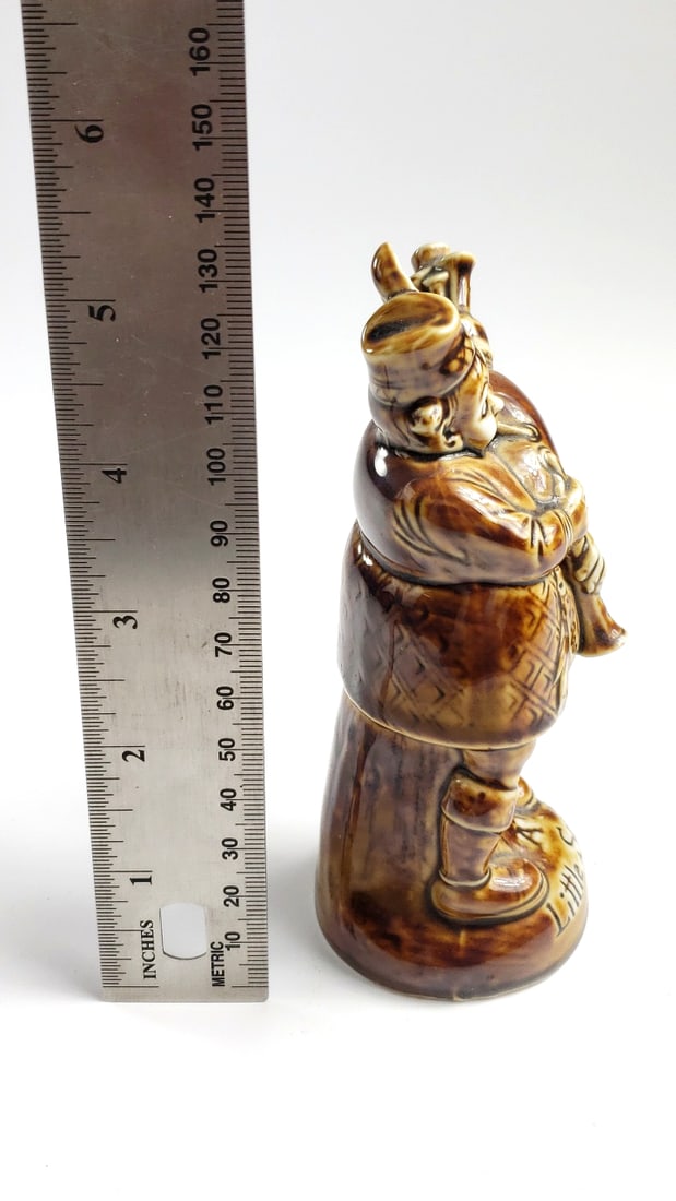 Schafer Vater Ceramic Bottle of Bagpiper "A Little Scotch" - Artist On Bottom - 2
