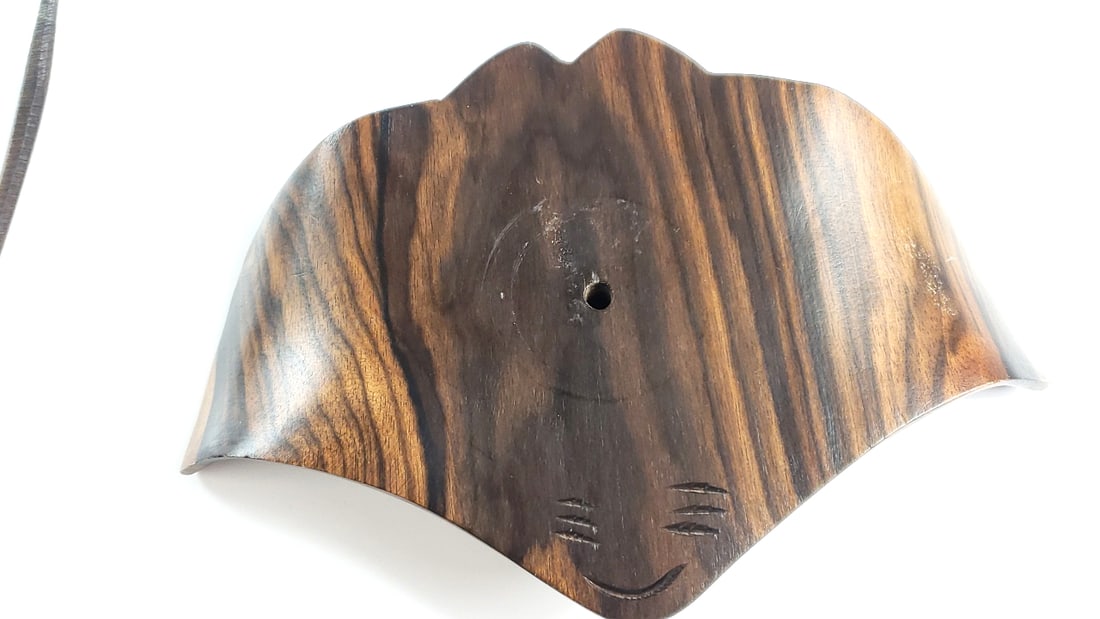 Handcrafted Wooden Stingray Sculpture on Driftwood Base - 8