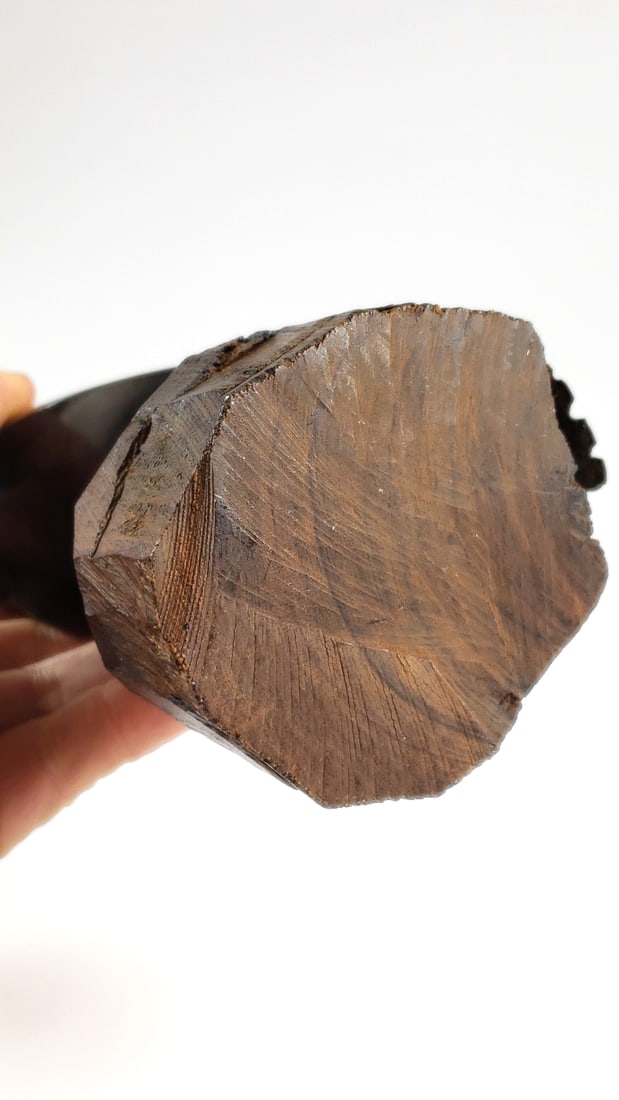 Hand-Carved Wooden Eagle Figurine on Rock Base - 5