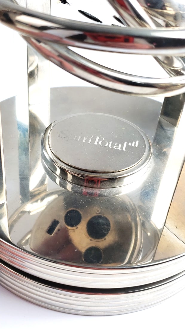 SumTotal Armillary Sphere Desk Clock with Silver Finish - 3