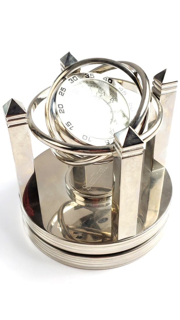 SumTotal Armillary Sphere Desk Clock with Silver Finish - 4