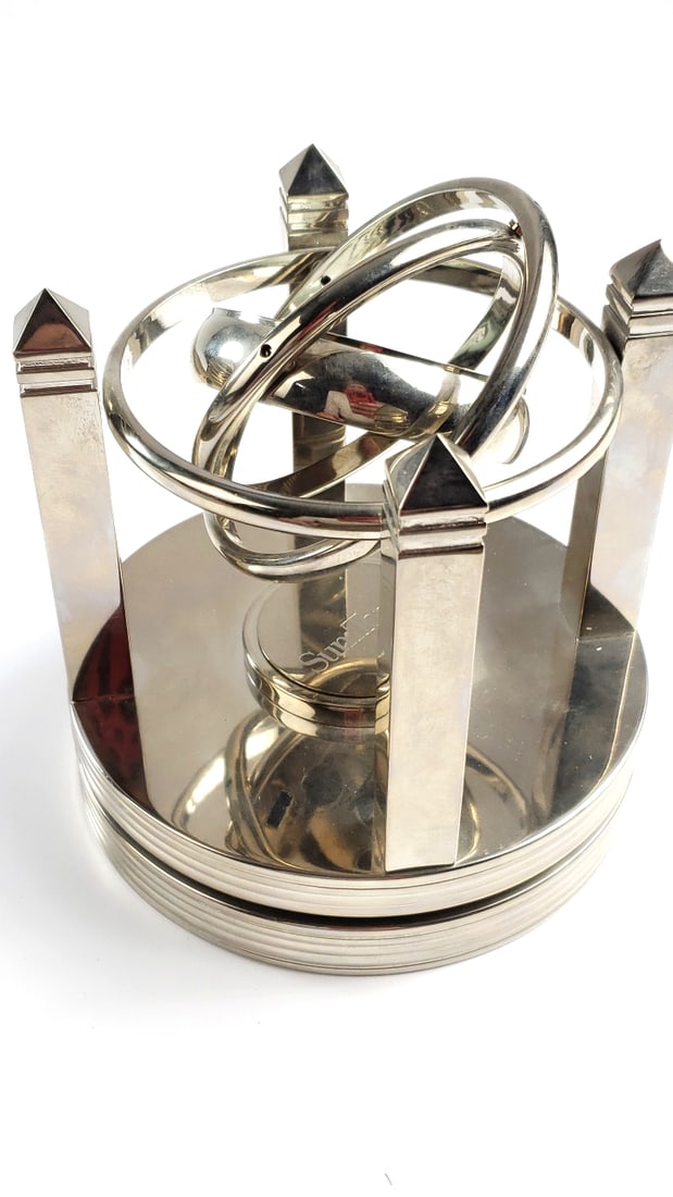 SumTotal Armillary Sphere Desk Clock with Silver Finish - 5