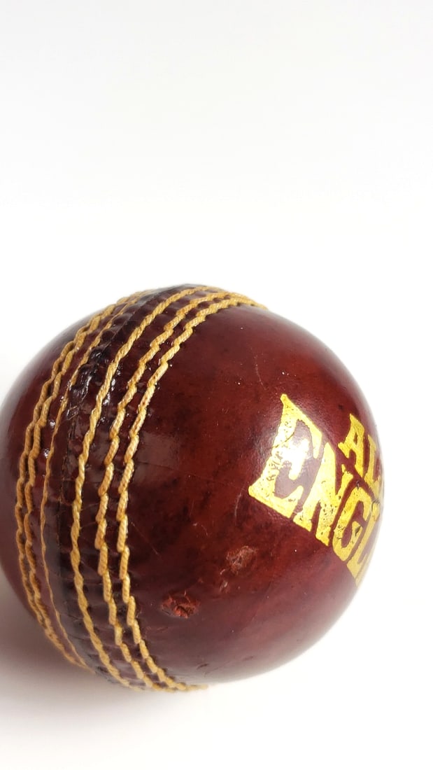 Cricket Ball - SY Symonds Brand - Maroon with Golden Logo - 4