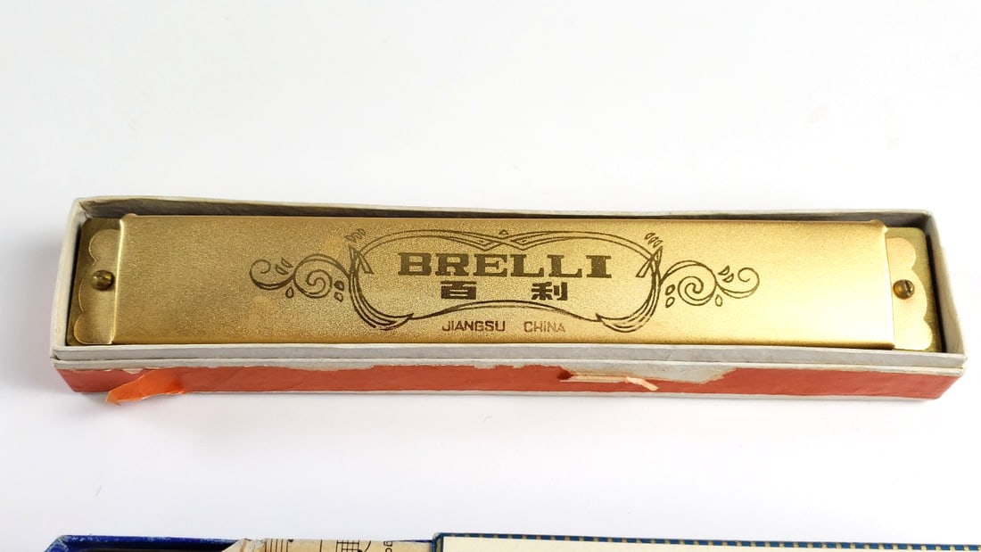 Vintage Harmonica Lot Brelli Hohner Bluesband - 2