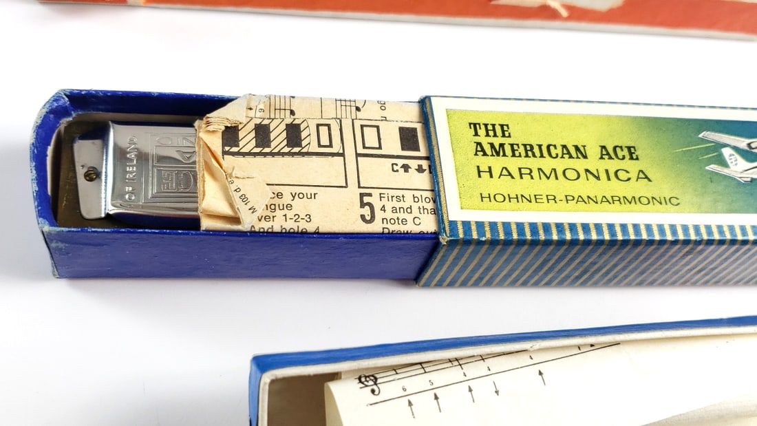 Vintage Harmonica Lot Brelli Hohner Bluesband - 3