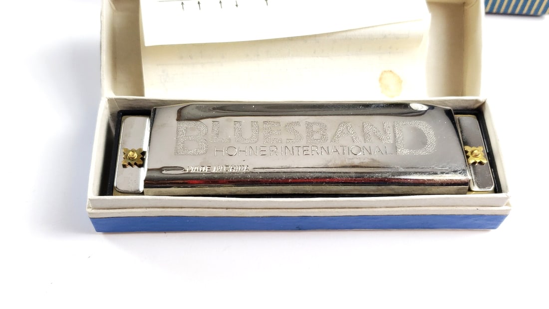 Vintage Harmonica Lot Brelli Hohner Bluesband - 4