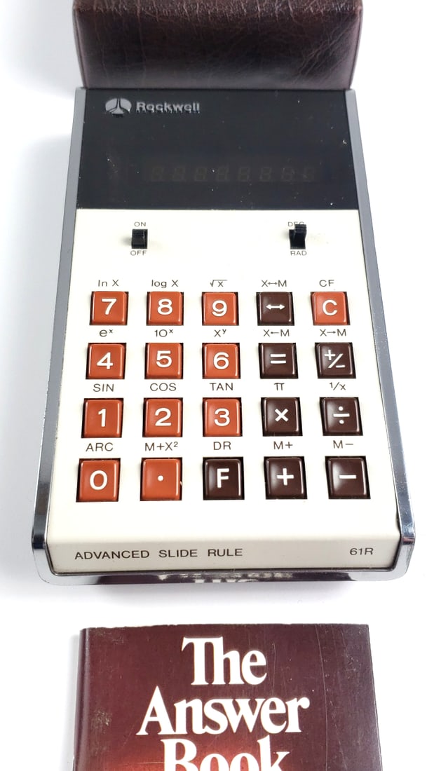 Rockwell Model 61R Calculator with Leather Case and Manuals - 2