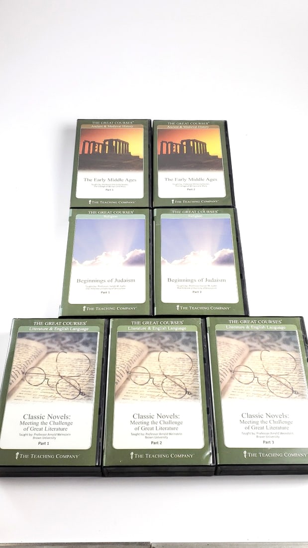 The Great Courses Audio Cassette Tapes: Early Middle Ages, Judaism, Classic Novels - Teaching Com... - 2